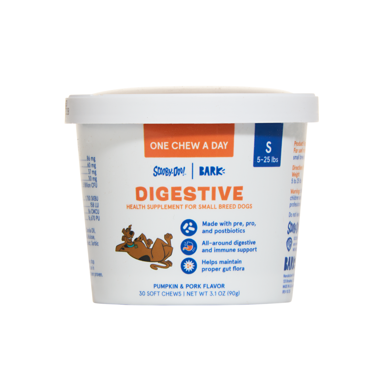 Digestive Dog Treat Supplements, 30 Ct#Dog Size_S