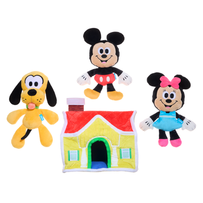 View House of Mouse Plush Multi-Part + Enrichment Dog Toy