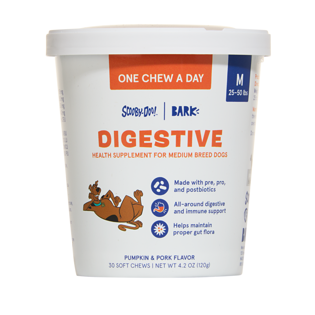 Digestive Dog Treat Supplements, 30 Ct#Dog Size_M