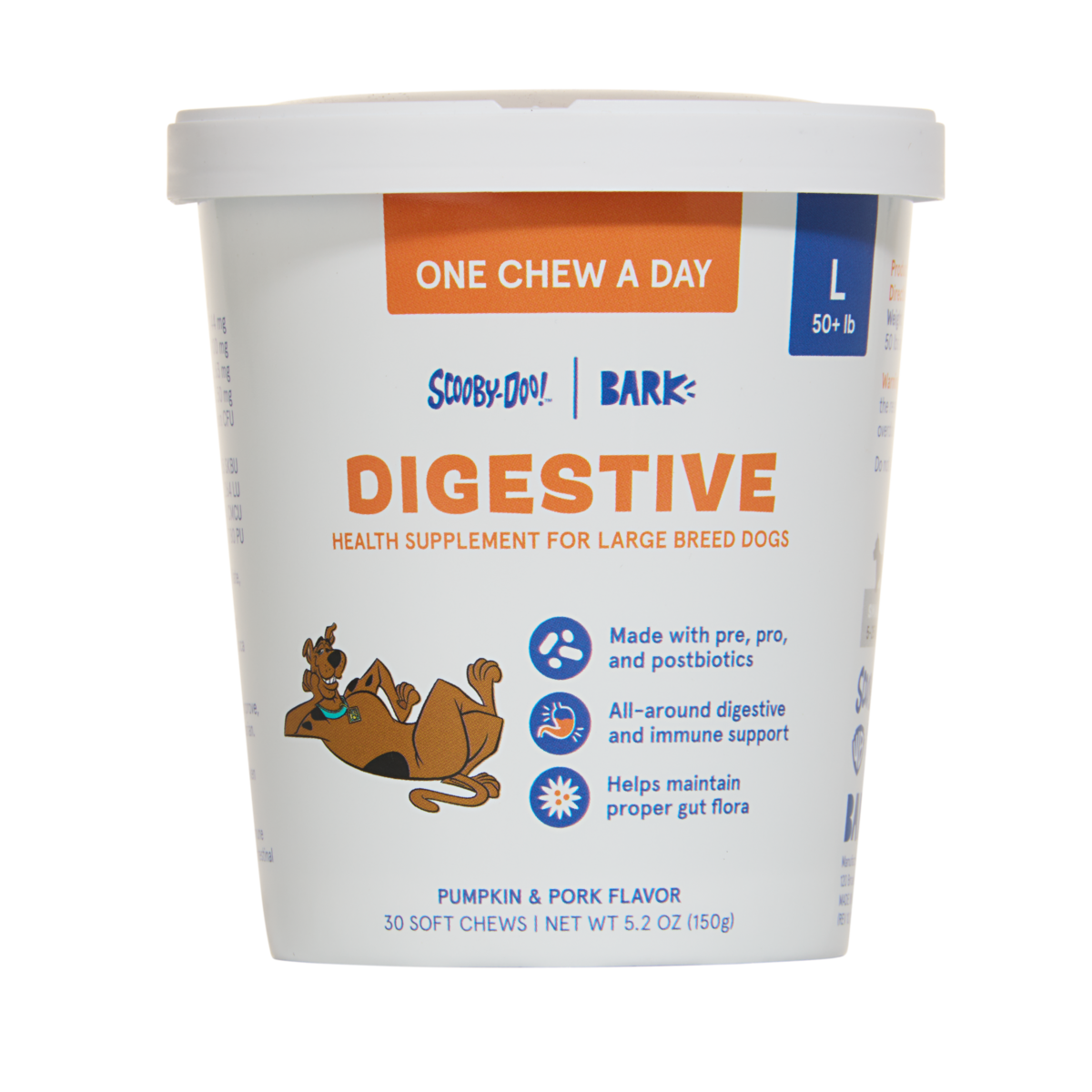 Digestive Dog Treat Supplements, 30 Ct#Dog Size_L