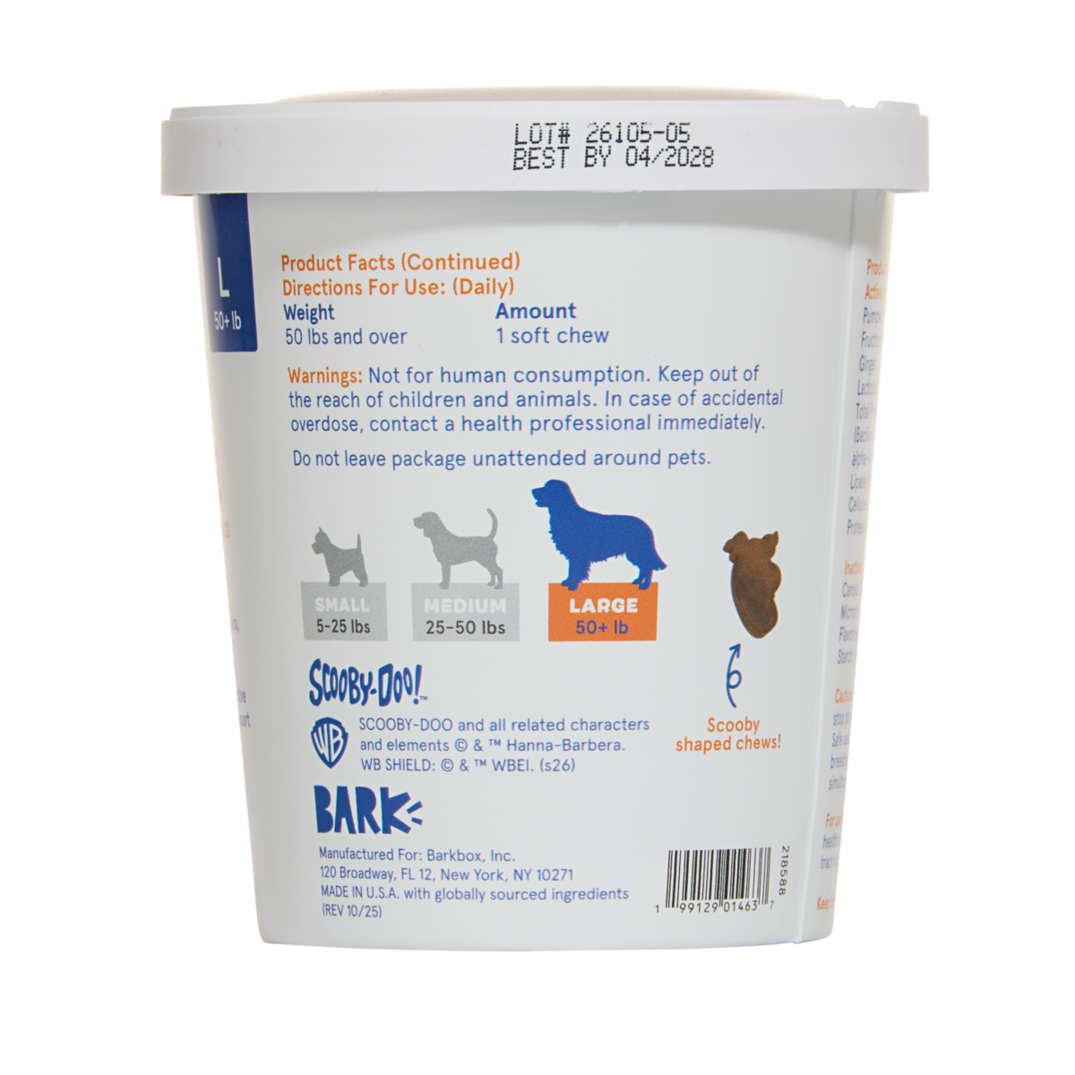 Digestive Dog Treat Supplements, 30 Ct#Dog Size_L