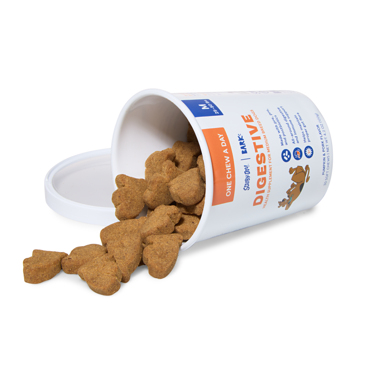 Digestive Dog Treat Supplements, 30 Ct#Dog Size_M