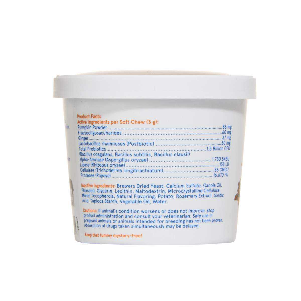 Digestive Dog Treat Supplements, 30 Ct#Dog Size_S