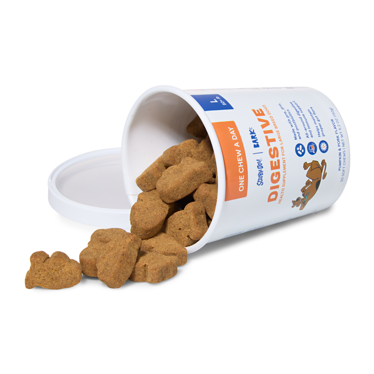 Digestive Dog Treat Supplements, 30 Ct#Dog Size_L