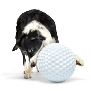 Big Swing Golf Ball Super Chewer Durable Extra-Large + Fetch Dog Toy